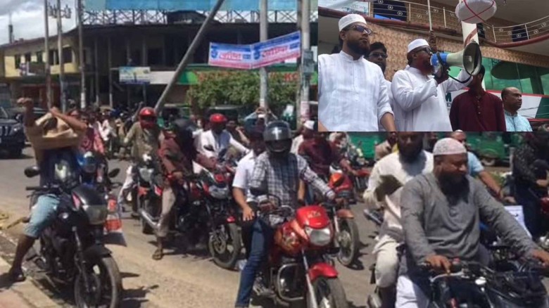 নবীগঞ্জে জামায়াত মনোনীত এমপি প্রার্থীর মোটরসাইকেল শোডাউন ও প