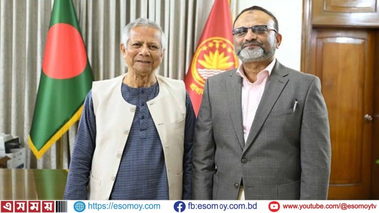 প্রধান উপদেষ্টার সঙ্গে ঢাবি উপাচার্যের সাক্ষাৎ।