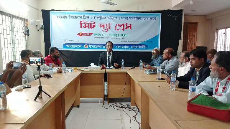 কাজের বৈচিত্রতা দিয়েই বেগমগঞ্জে উন্নয়ন করবো ; সাংবাদিকদের সা 