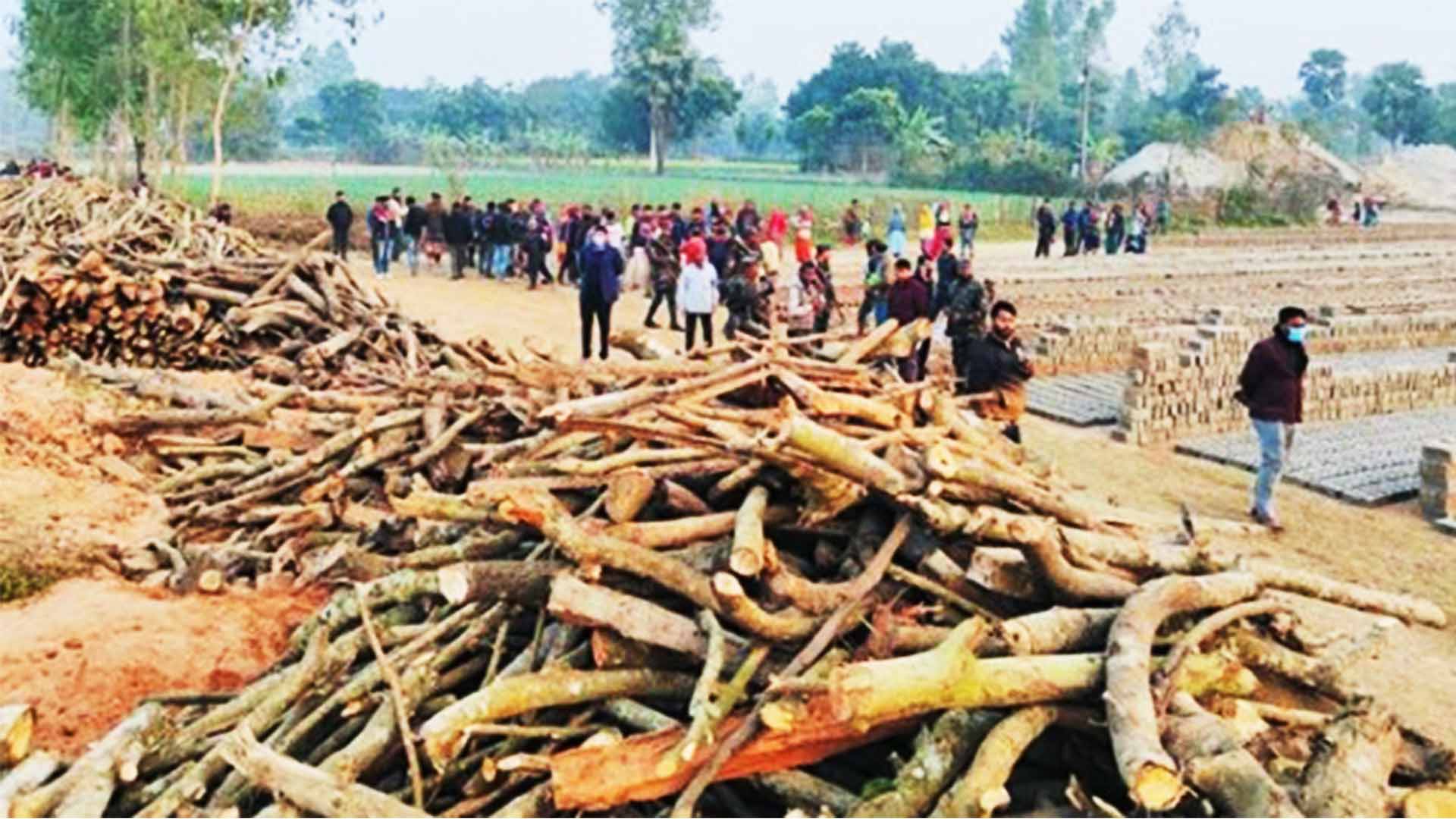 ঠাকুরগাঁওয়ে ১০টির মধ্যে  ৯৯টি ইট ভাটাই অবৈধ